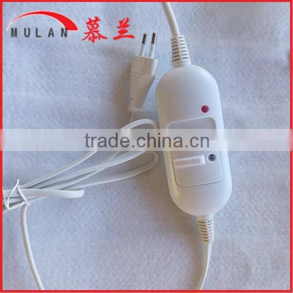 Fleece Throw Plain Heated Electric Warming Heating Blanket