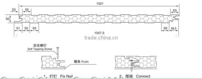 EPS sandwich panel roll forming machine PU coated roofing tile sandwich forming machine