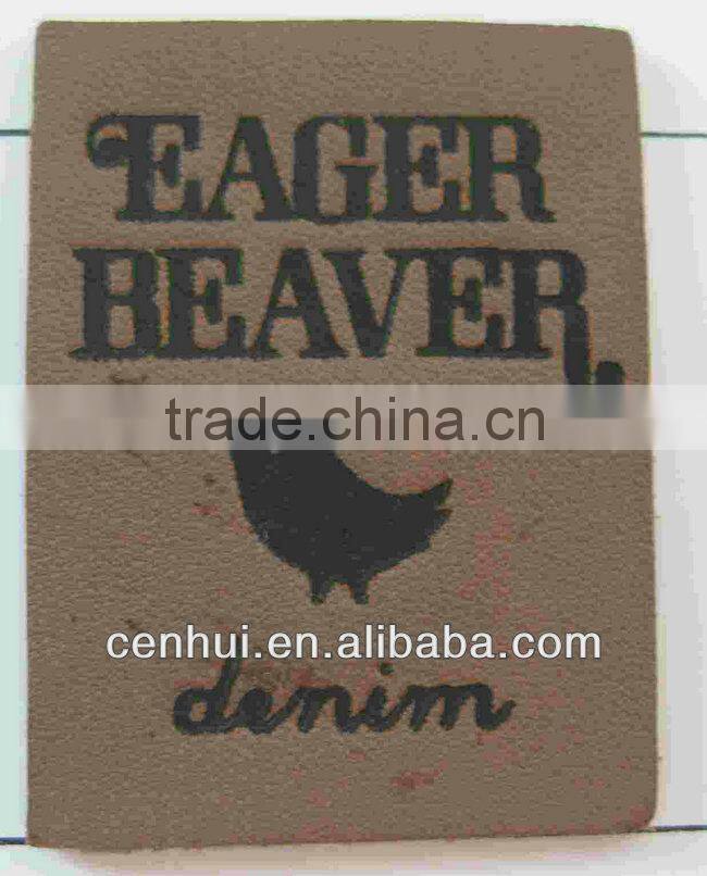 Leather patch for jeams