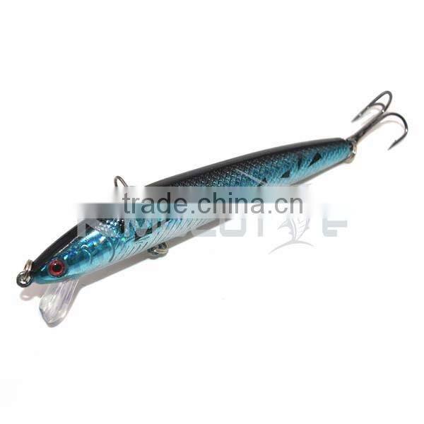 CHMN18 hard minnow fishing lure stell ball inside body to keep balance