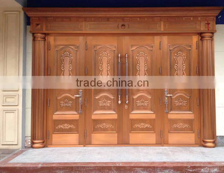 Luxury main door entrance gate COPPER DOOR brass door, extra security & stylish pattern