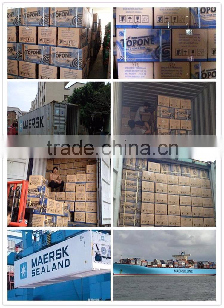 Topone Quality repellent incense , mosquito incense for Angola , black mosquito coil