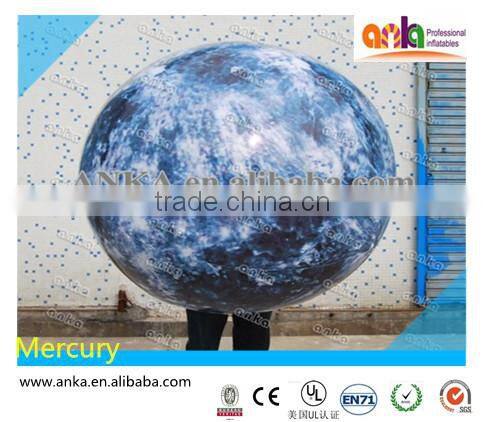 2016 hot selling planet balloon type large led inflatable moon balloon for sale