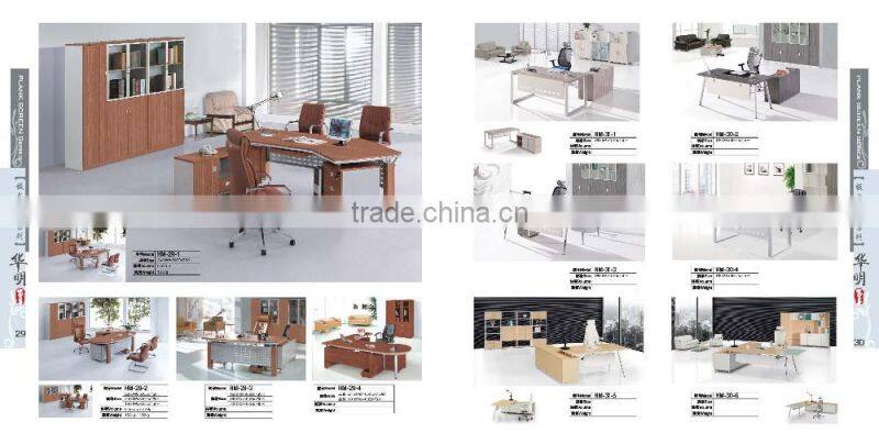 2 step black modern office desk