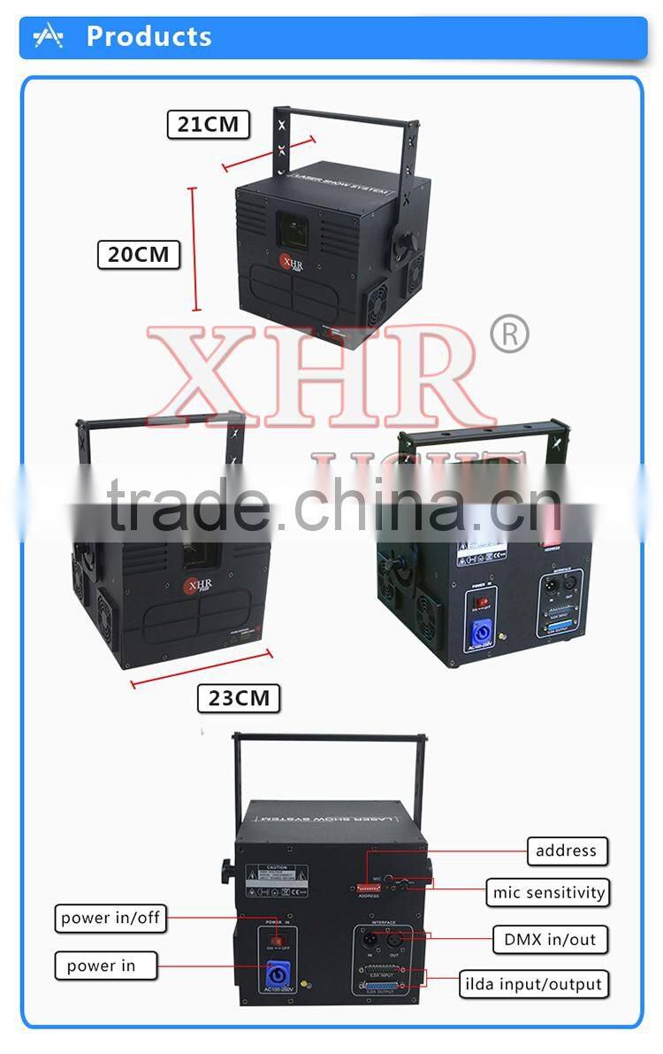 Mini laser light projector,ilda 1000mw 1w rgb laser projector