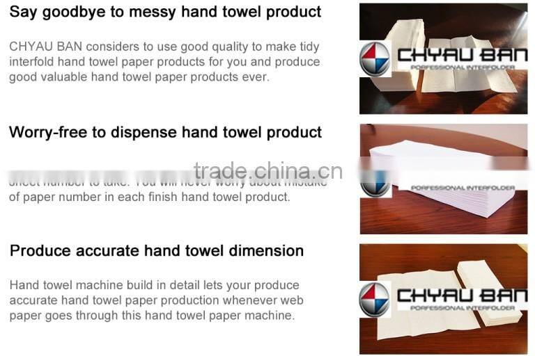 High Speed Z Folding Embossing Hand Paper Towel Machinery