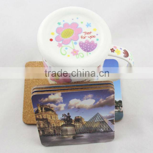 2016 new products promotional MDF blank sublimation wood beer coasters