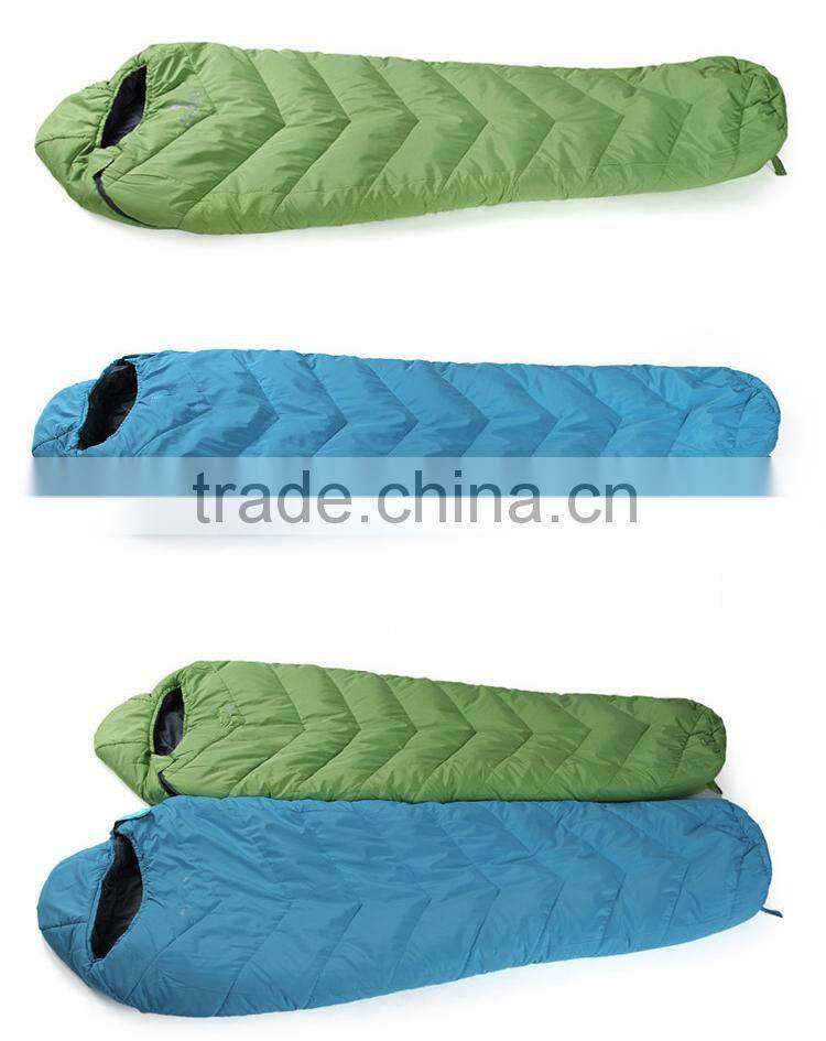 Outdoor super light camping mummy organic cotton sleeping bag
