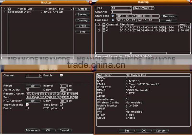 New support 4ch 720P realtime playback 4CH H.264 1080P AHD DVR 1 SATA HDD (MAX 6TB ) HI3521 Chip AHD CCTV DVR Recorder