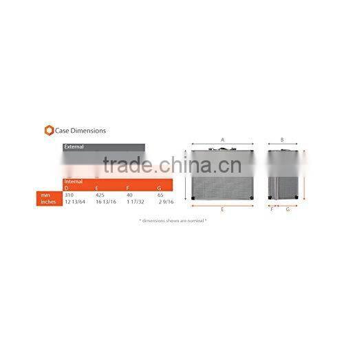 Aluminium Laptop and Test Equipment Silver Flight Case - 450x330x125mm