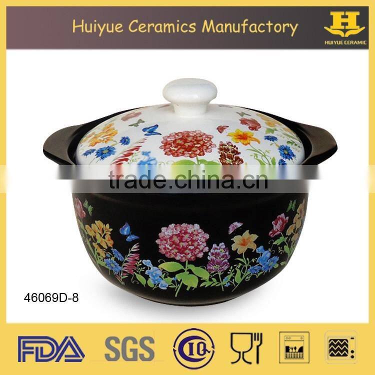 ceramic casserole cookware with customized printing