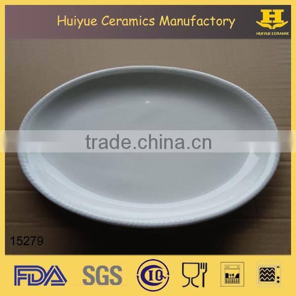 white ceramic serving platters, oval serving platter