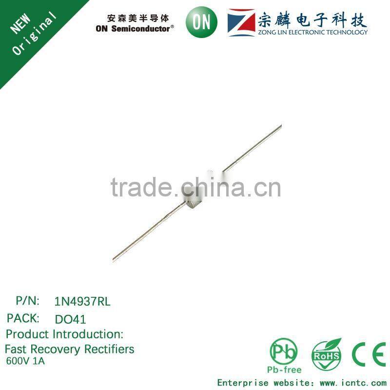 Genuine original 1N4937RL DO41 Fast Recovery Rectifiers 1A 600V