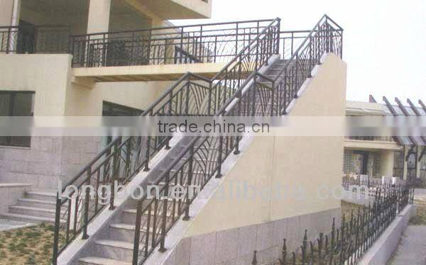 Top-selling hand forged exterior stair handrail