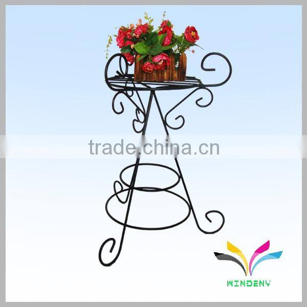 Indoor outdoor garden metal wire flower pot plant stand