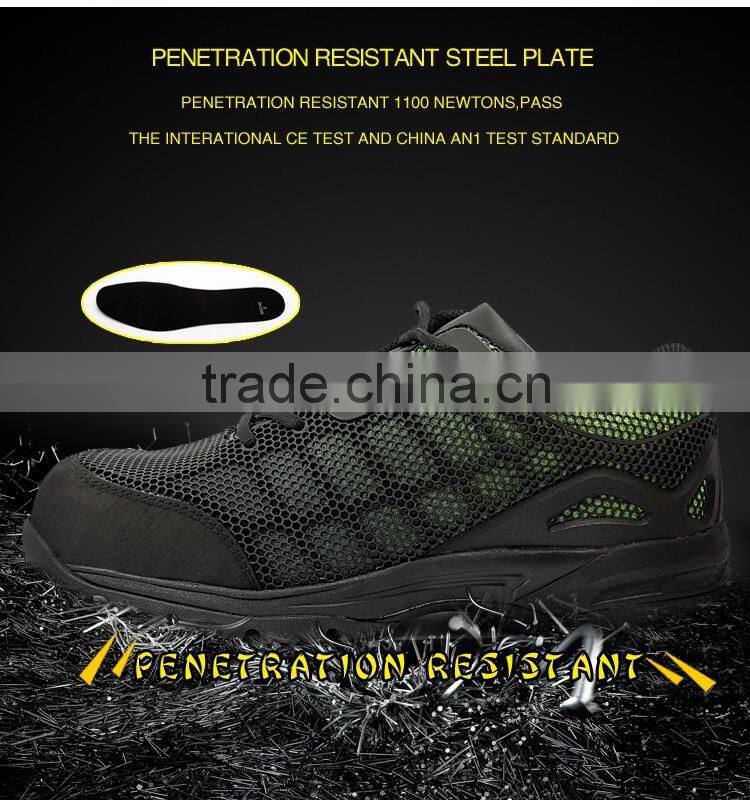 High quality waterproof and antistatic woodland safety shoes