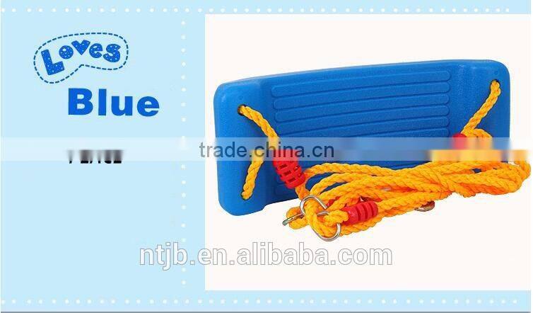 colorful children swing double seat funny kids swing playground swing plastic seat