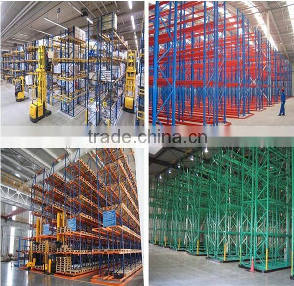 Quality Assured by CE and TUV narrow aisle pallet racking