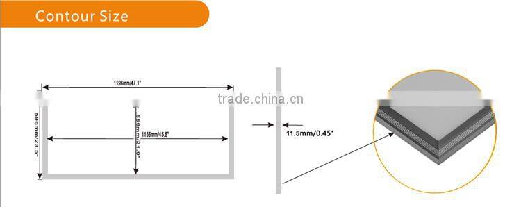 Shenzhen Ulior factory led 600x600 ceiling panel light led light panel 2x4 panel lights