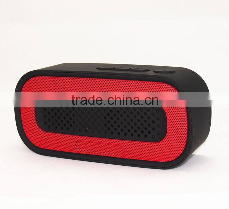 2015 best stereo audio sound 3W wireless FM radio bluetooth speaker with USB Flash MP3 Player