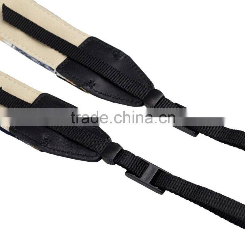 LD-02 Plaid Camera Shoulder Neck Belt Strap for Canon Ffor Nikon for Sony for Panasonic DSLR