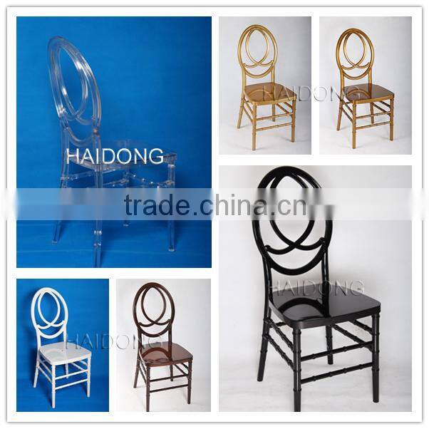 Silver Resin Wedding Phoenix Double C Chair