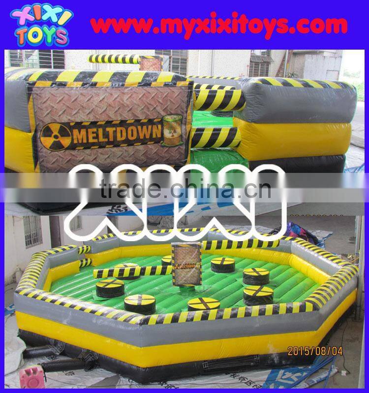 0.55mm PVC high quality inflatable obstacle course for kids