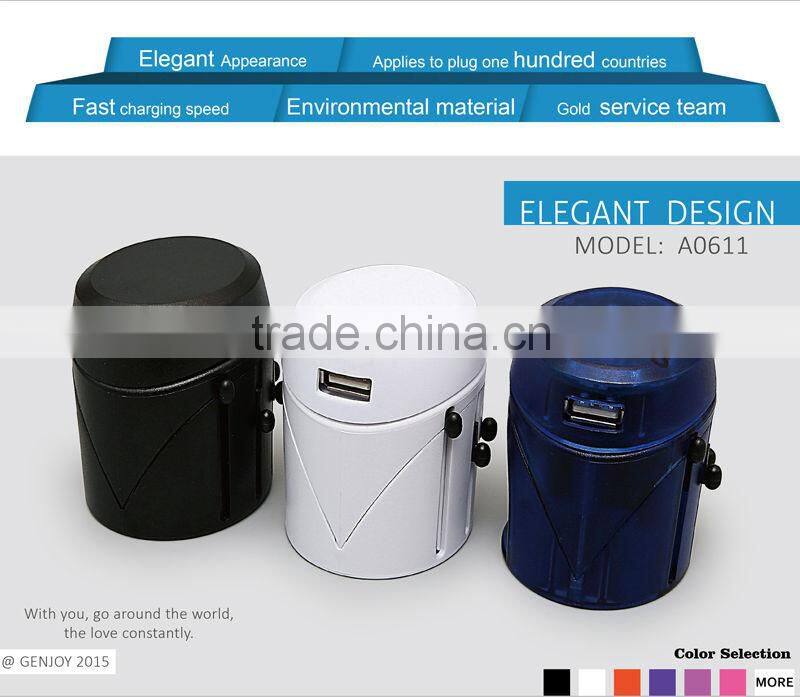 GENJOY Cute uk multi travel adapter plug for Android System Moblephone