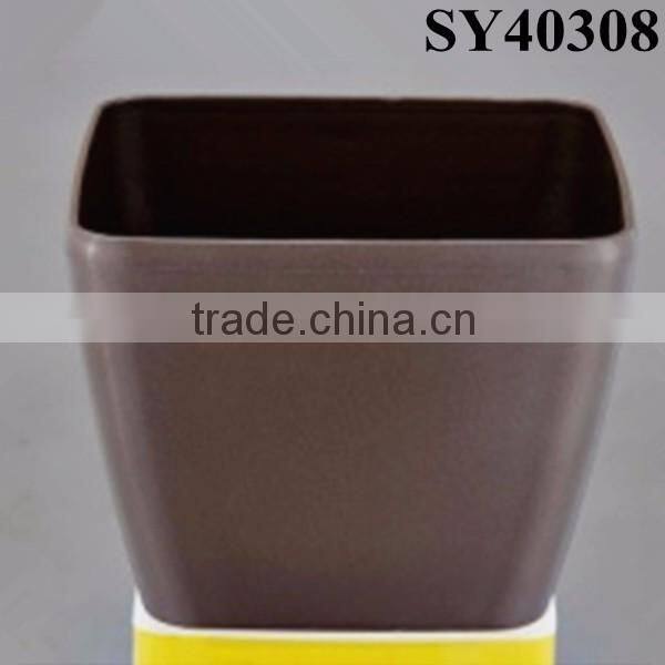 Round large painting plastic pot wholesale