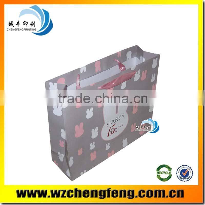accpet order colorful white kraft paper bag for shopping packaging