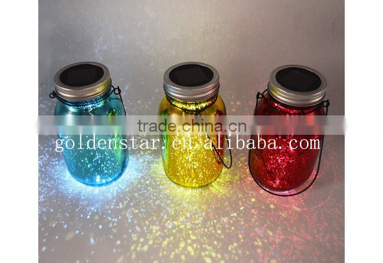Garden Hanging LED Mercury Decoration Solar Glass Bottle Sun Jar Light