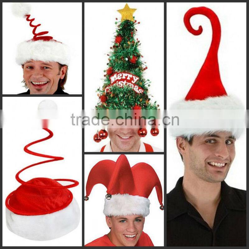 2014 christmas decoration unique christmas hats paper christmas hat sale