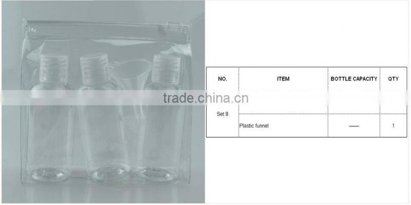 Comfortable portable bottle kit cosmetic plastic bottle kit spray travel bottle set bottle travel kit