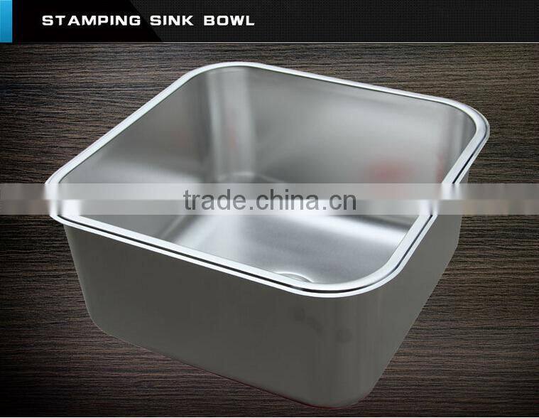 Adjustable feets separated assembled commercial stainless steel kitchen sink cabinet with platform backsplash with factory suppl