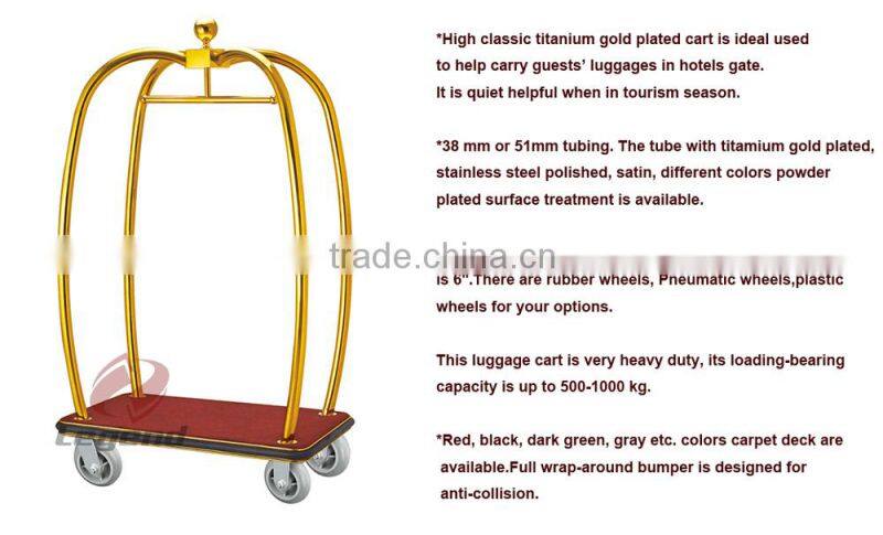 Flexible luggage trolley cart with wheels
