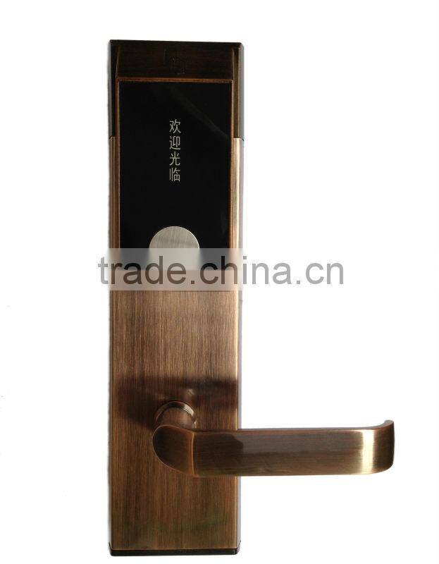 RFID smart card international standard digital Hotel door locks/electronic panel door lock bluetooth 4.0 hotel smart lock