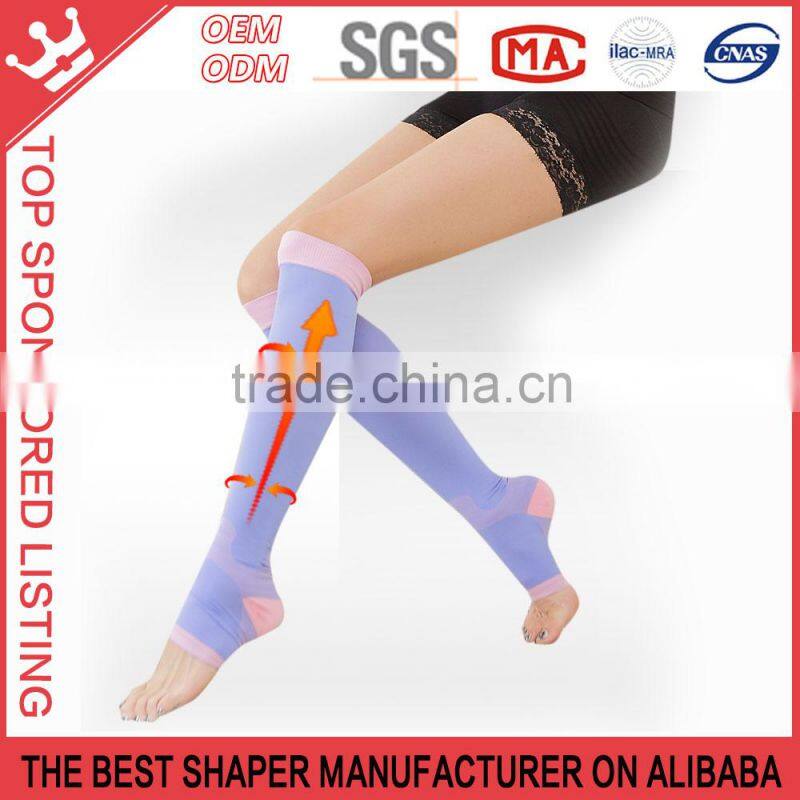 Sleep foot socks varicose beam legs purple color for ladies latest design W108