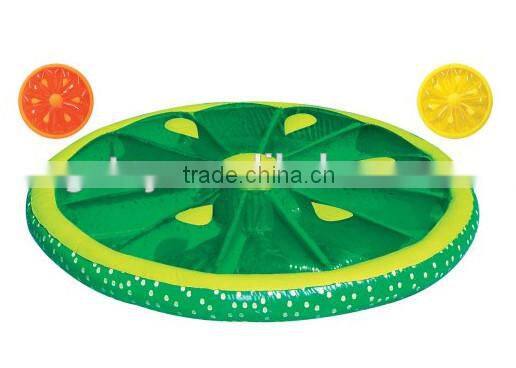 inflatable island raft lounge with canopy