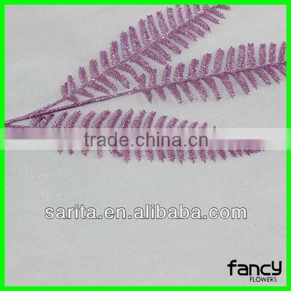 hot sale artificial metal leaves wall decoration