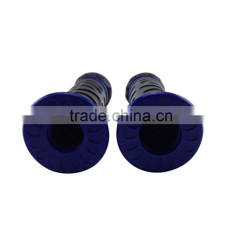 Motorcycle blue black five stars hand grips