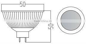 dimmable led spotlights mr16 GU5.3 80 degree