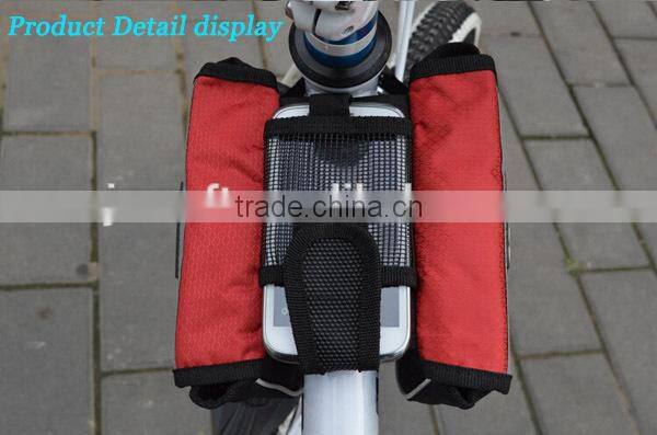 Mountain bike necessary accessories waterproof durable bicycle bag with phone holder