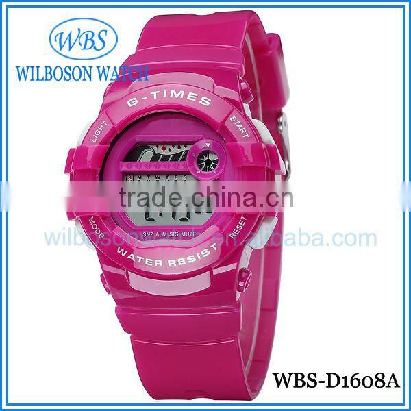 Fashion bright color silicone digital watch for kids