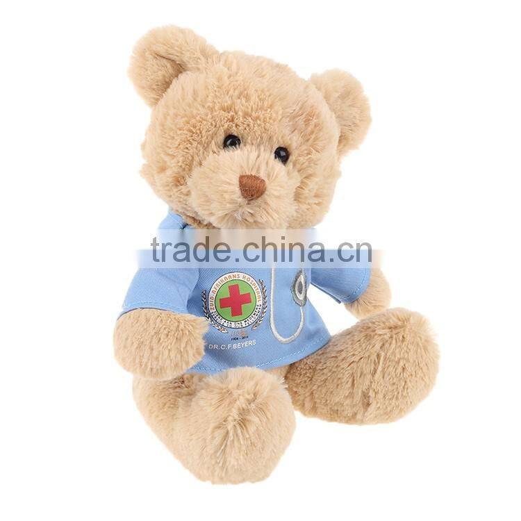 2016 good creative lovely plush red heart teddy bear