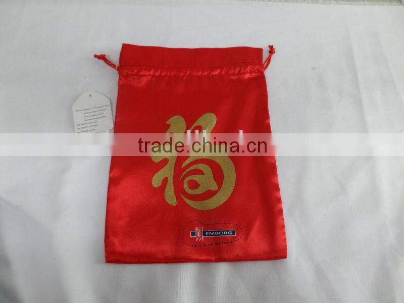 Red satin gift bag style#H1499