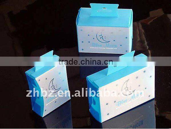 gold stamping pvc packaging box