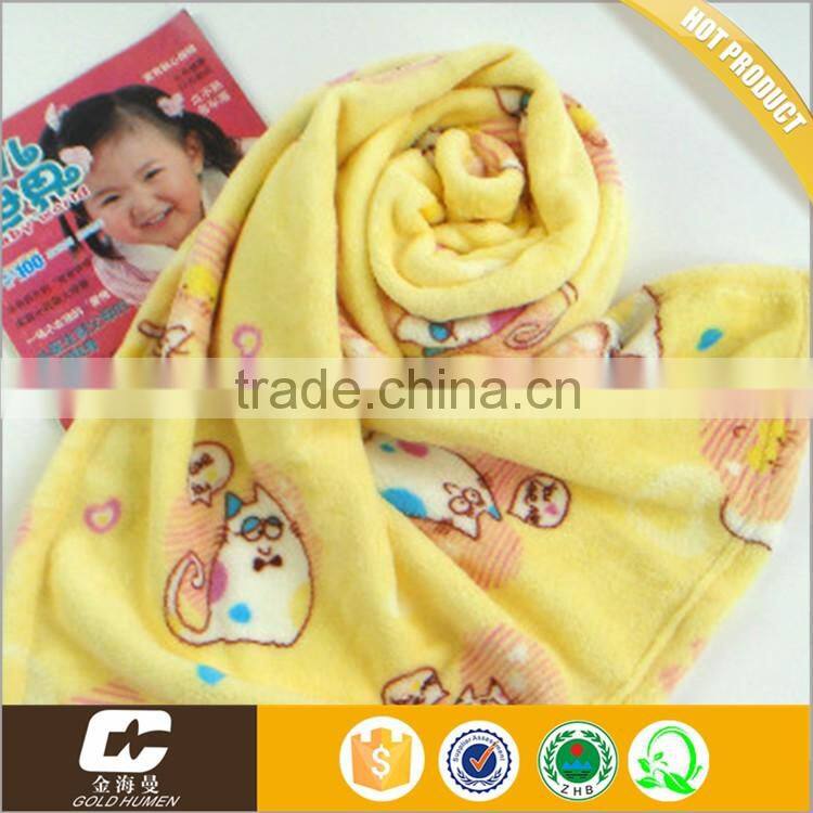 China Suppliers Sedex Factory Audit Coral Fleece Baby Swaddle Baby Bath Blanket Bedding With Embroidery
