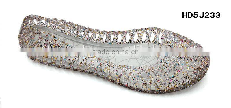 China Wholesale Cheap Plastic PVC Jelly Shoes Stud Jelly Sandals For Women Lady Slippers