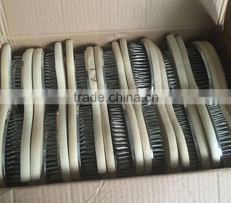 new arrive hair brush salon use hair straightening brush, cheap wooden hair brush