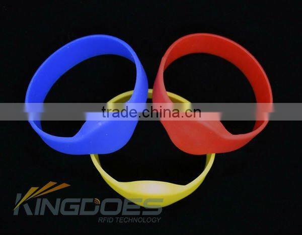 Full Color RFID Silicone Wristbands 125KHz